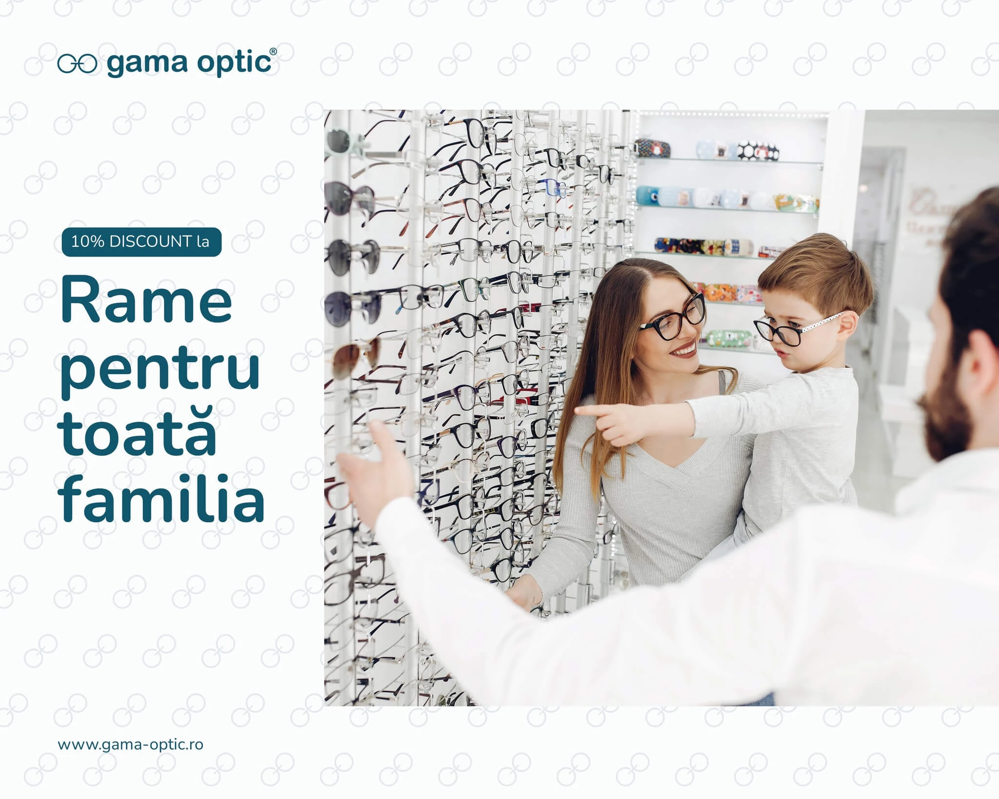 Rame de ochelari pentru toată familia la Gama Optic